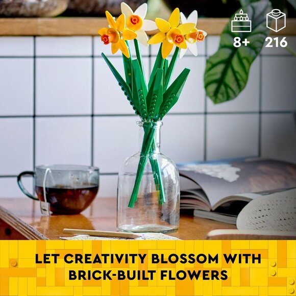 NEW LEGO Daffodils Flowers 40747 Building Set 216 Pieces Flower Botanical Collec - Picture 9 of 13